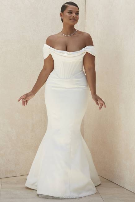 bryllup antoinette ivory korsett off shoulder brudekjole - begrenset opplag House of CB J6RL1157