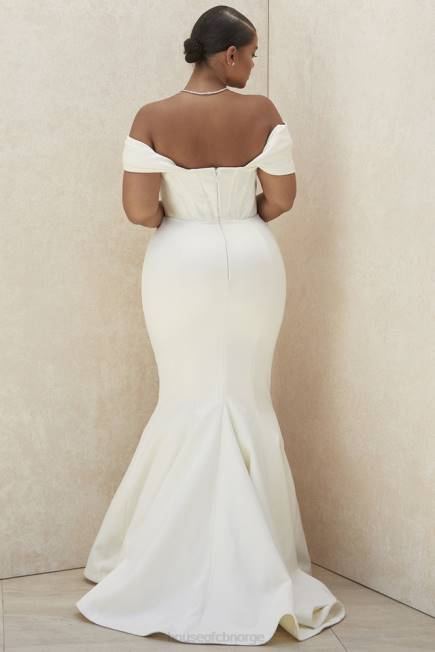 bryllup antoinette ivory korsett off shoulder brudekjole - begrenset opplag House of CB J6RL1157