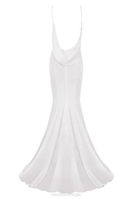 bryllup aurelie ivory drapert rygg brudekjole - begrenset opplag House of CB J6RL1158