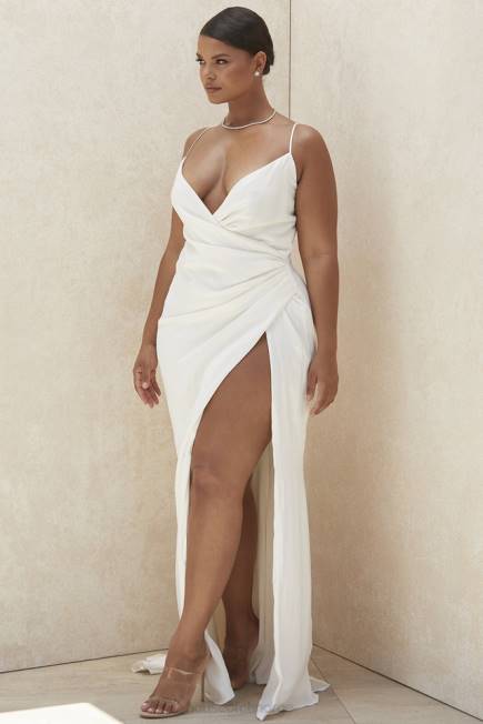 bryllup gigi ivory brudekjole med stropper - begrenset opplag House of CB J6RL1163