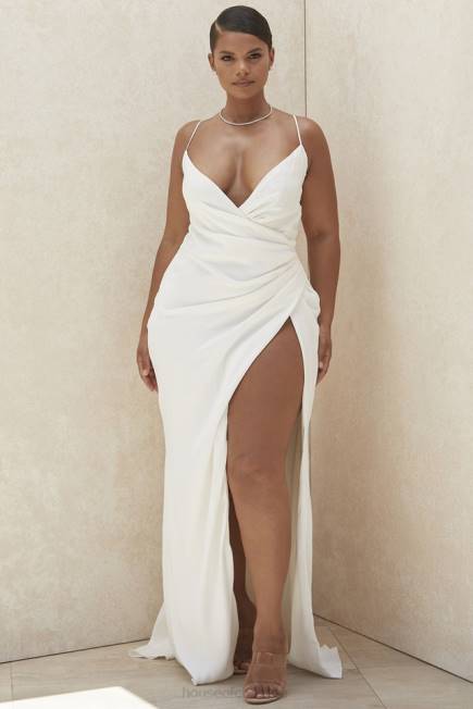 bryllup gigi ivory brudekjole med stropper - begrenset opplag House of CB J6RL1163