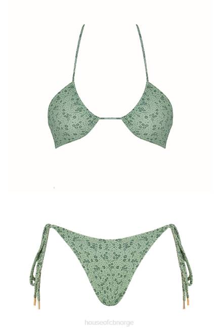 klær lira grønn floral omvendt trekant bikini House of CB J6RL1241