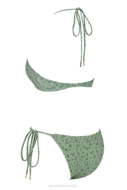klær lira grønn floral omvendt trekant bikini House of CB J6RL1241