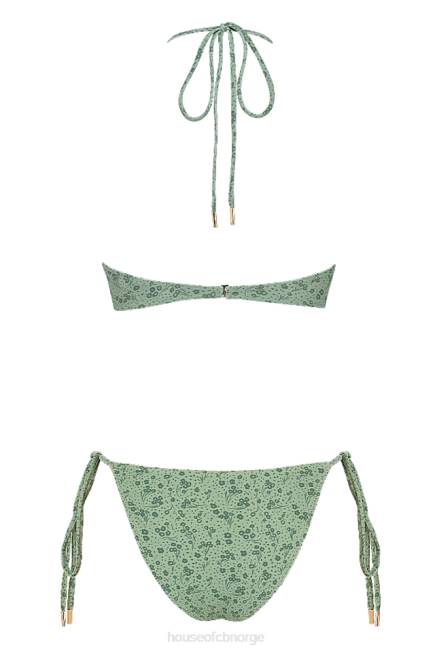 klær lira grønn floral omvendt trekant bikini House of CB J6RL1241