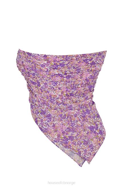 klær paros violet floral flerbruksskjerf House of CB J6RL1236