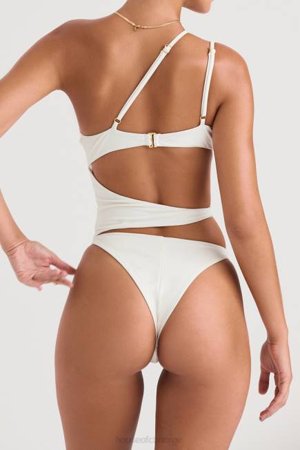 klær lafayette ivory asymmetrisk utskjæring badedrakt House of CB J6RL1221
