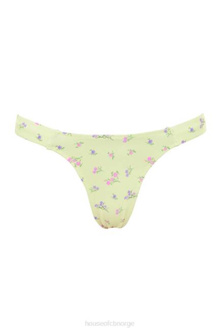 klær mariposa sitron bikini med blomstermønster House of CB J6RL1247
