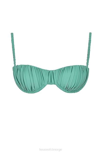 klær cassis eucalyptus rynket bikini topp House of CB J6RL1189