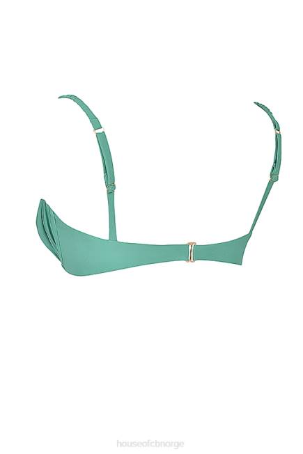 klær cassis eucalyptus rynket bikini topp House of CB J6RL1189