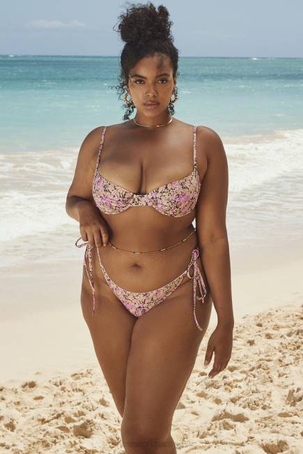 klær monaco oliven floral bikinitopp med bøyle House of CB J6RL1230