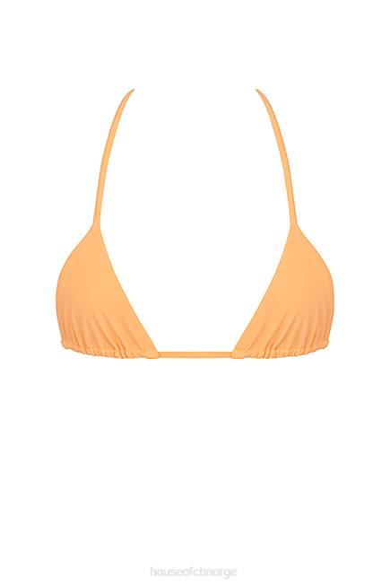 klær tropez lys oransje bikinitopp med halterhals House of CB J6RL1183