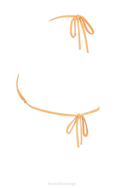 klær tropez lys oransje bikinitopp med halterhals House of CB J6RL1183