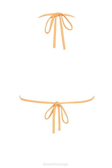 klær tropez lys oransje bikinitopp med halterhals House of CB J6RL1183