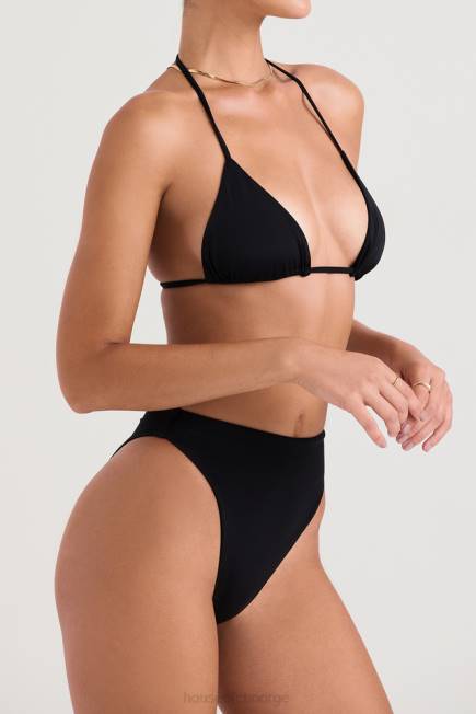 klær tropez svart bikinitopp med halterhals House of CB J6RL1212