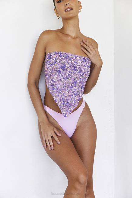 klær delphi blossom rynket bikiniunderdel House of CB J6RL1206