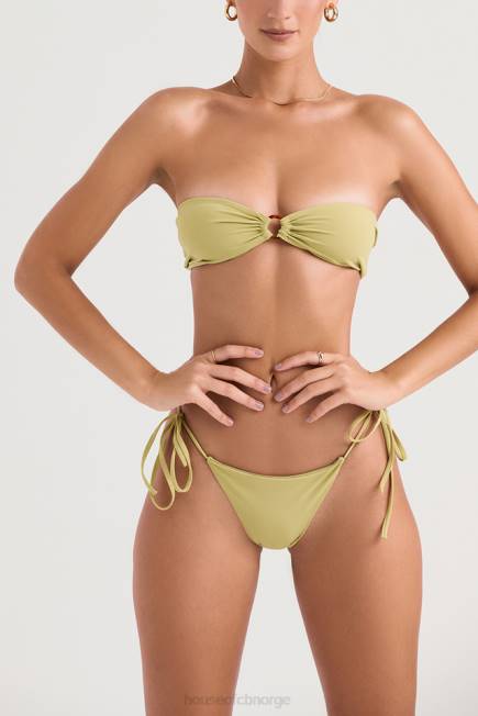 klær santorini bikiniunderdel med oliven slips på siden House of CB J6RL1216