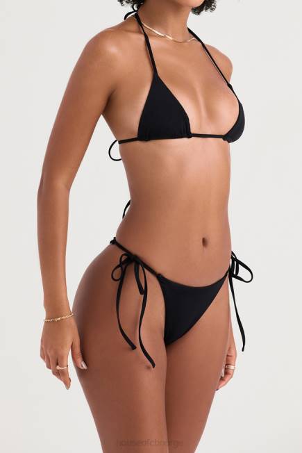 klær santorini bikiniunderdel med svart slips på siden House of CB J6RL1215