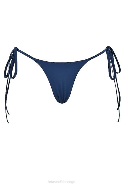 klær santorini dypblå bikiniunderdel med slips på siden House of CB J6RL1187