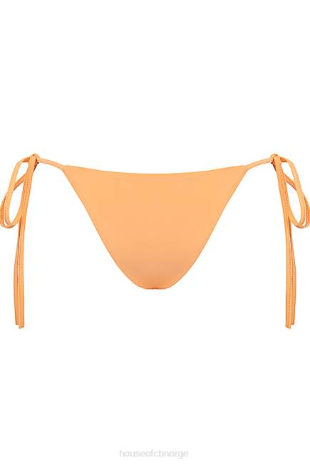 klær santorini lys oransje bikiniunderdel med slips på siden House of CB J6RL1184