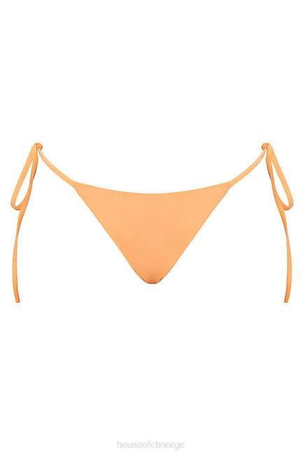 klær santorini lys oransje bikiniunderdel med slips på siden House of CB J6RL1184