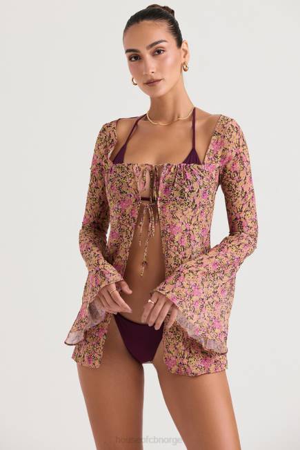 klær provence oliven floral dekke opp House of CB J6RL1199