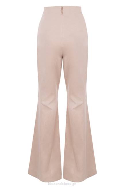 klær alesha beige tencel linbukse House of CB J6RL1013