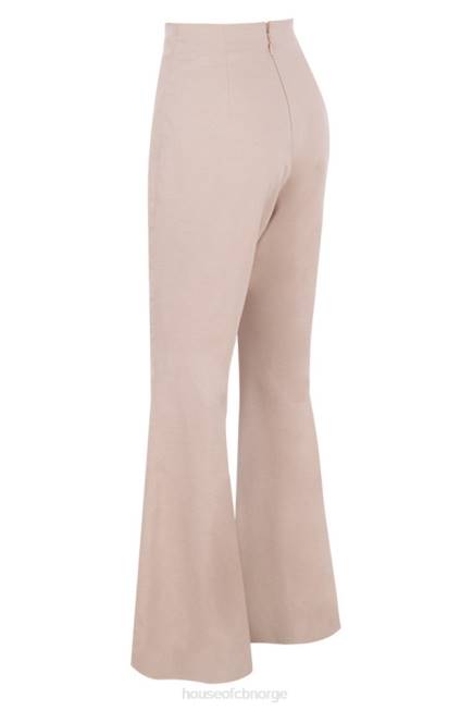 klær alesha beige tencel linbukse House of CB J6RL1013