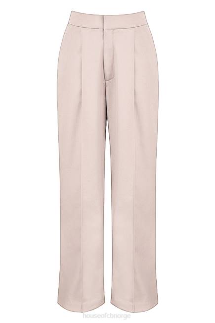 klær alivia beige bukse med løs passform House of CB J6RL926