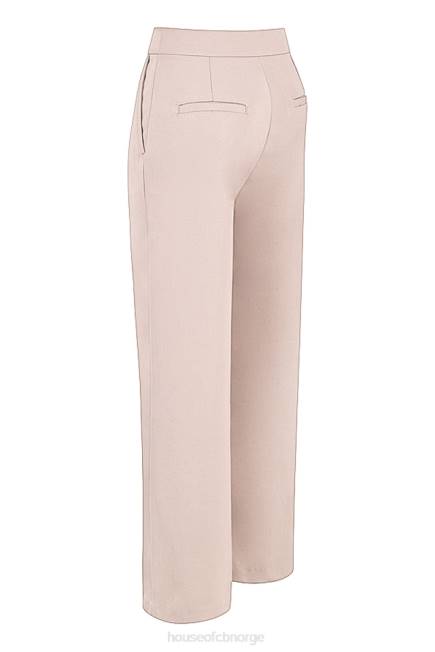 klær alivia beige bukse med løs passform House of CB J6RL926