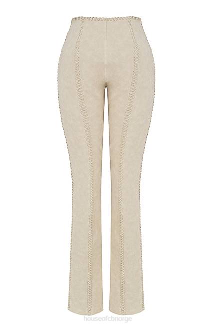 klær amara beige imitert semsket blondebukse House of CB J6RL891