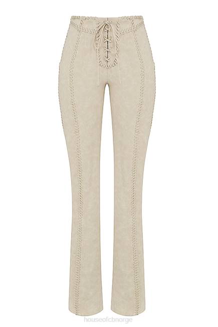 klær amara beige imitert semsket blondebukse House of CB J6RL891