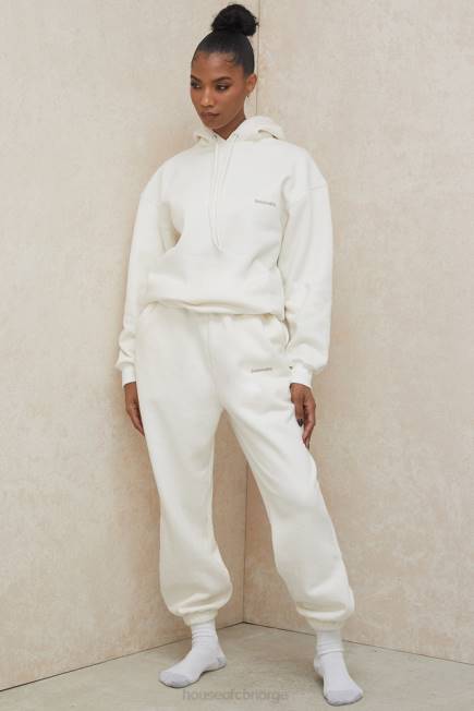 klær himmel off white joggebukse i fleece House of CB J6RL999