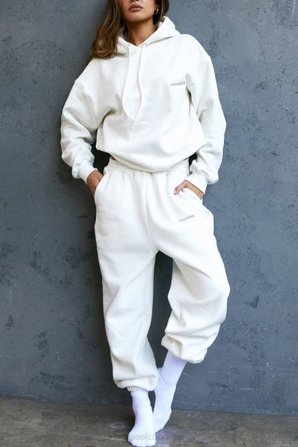 klær himmel off white joggebukse i fleece House of CB J6RL999