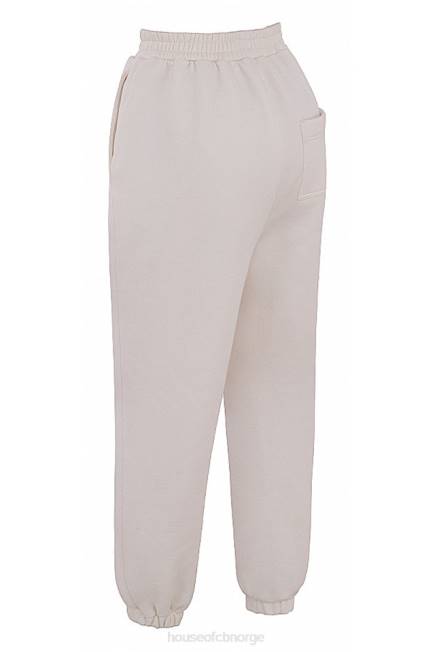 klær himmel off white joggebukse i fleece House of CB J6RL999