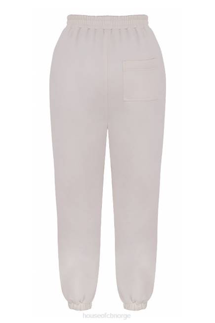 klær himmel off white joggebukse i fleece House of CB J6RL999