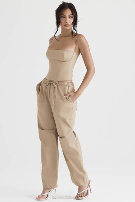 klær luna camel cargo bukse House of CB J6RL913