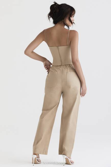 klær luna camel cargo bukse House of CB J6RL913