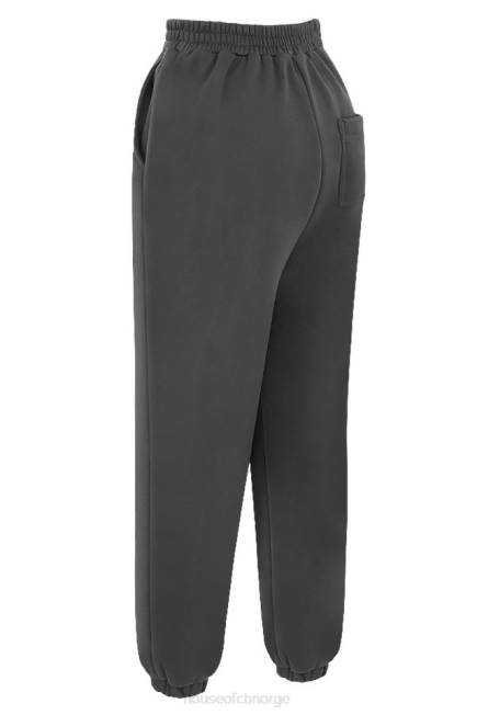 klær sky charcoal joggebukse i fleece House of CB J6RL998