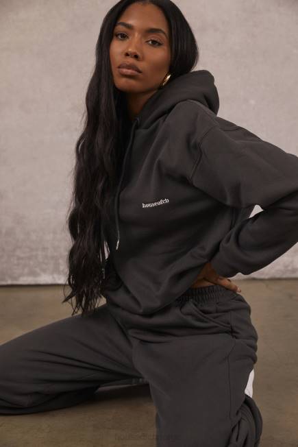 klær sky charcoal joggebukse i fleece House of CB J6RL998