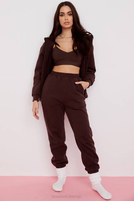 klær sky chocolate fleece rygg joggebukse House of CB J6RL975