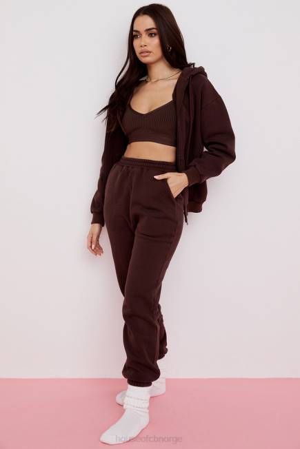 klær sky chocolate fleece rygg joggebukse House of CB J6RL975