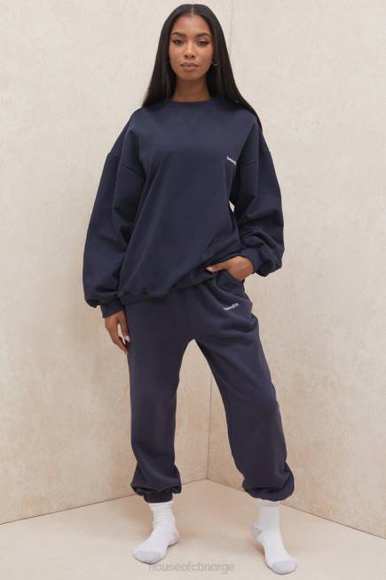 klær sky marine fleece rygg joggebukse House of CB J6RL1007