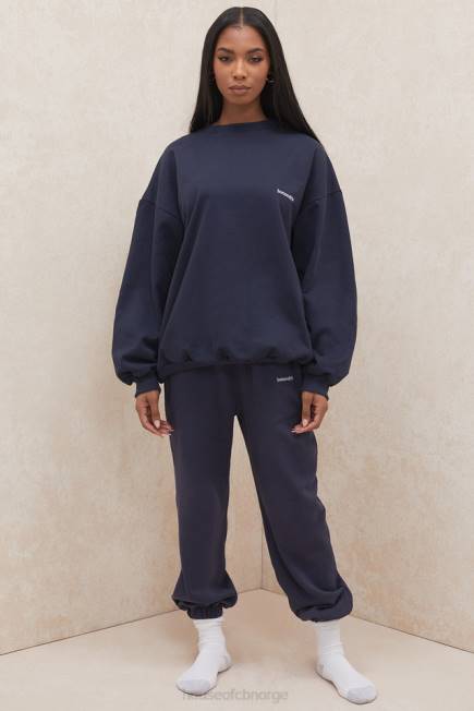 klær sky marine fleece rygg joggebukse House of CB J6RL1007
