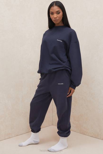 klær sky marine fleece rygg joggebukse House of CB J6RL1007