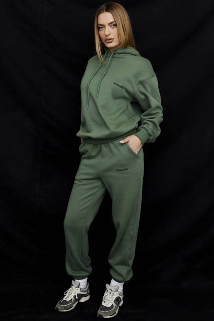 klær sky moss joggebukse i fleece House of CB J6RL946