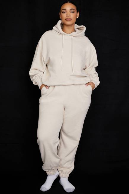 klær sky oatmeal fleece rygg joggebukse House of CB J6RL953