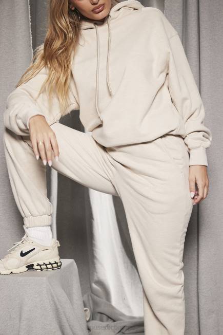 klær sky oatmeal fleece rygg joggebukse House of CB J6RL953
