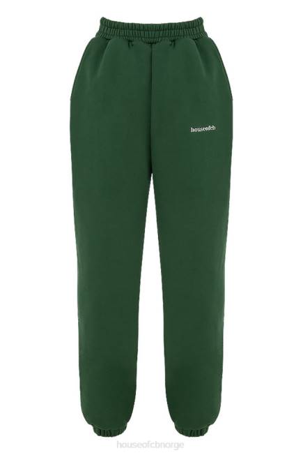 klær skygrønn joggebukse med brushback House of CB J6RL1004
