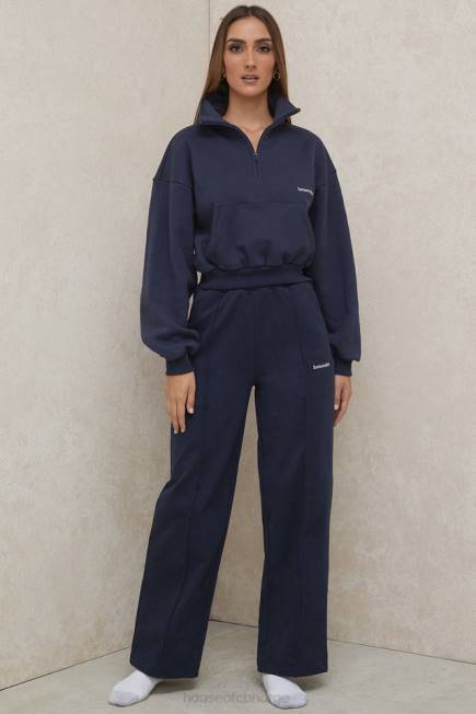 klær dina marine joggebukser med rett ben House of CB J6RL1001