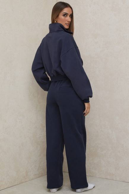 klær dina marine joggebukser med rett ben House of CB J6RL1001